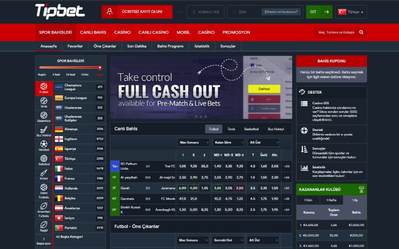 Tipbet Güvenilir Mi, Tipbet Canlı Bahis, Resmi Giriş Adresi